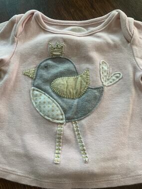 Mud pie pink bird shirt
